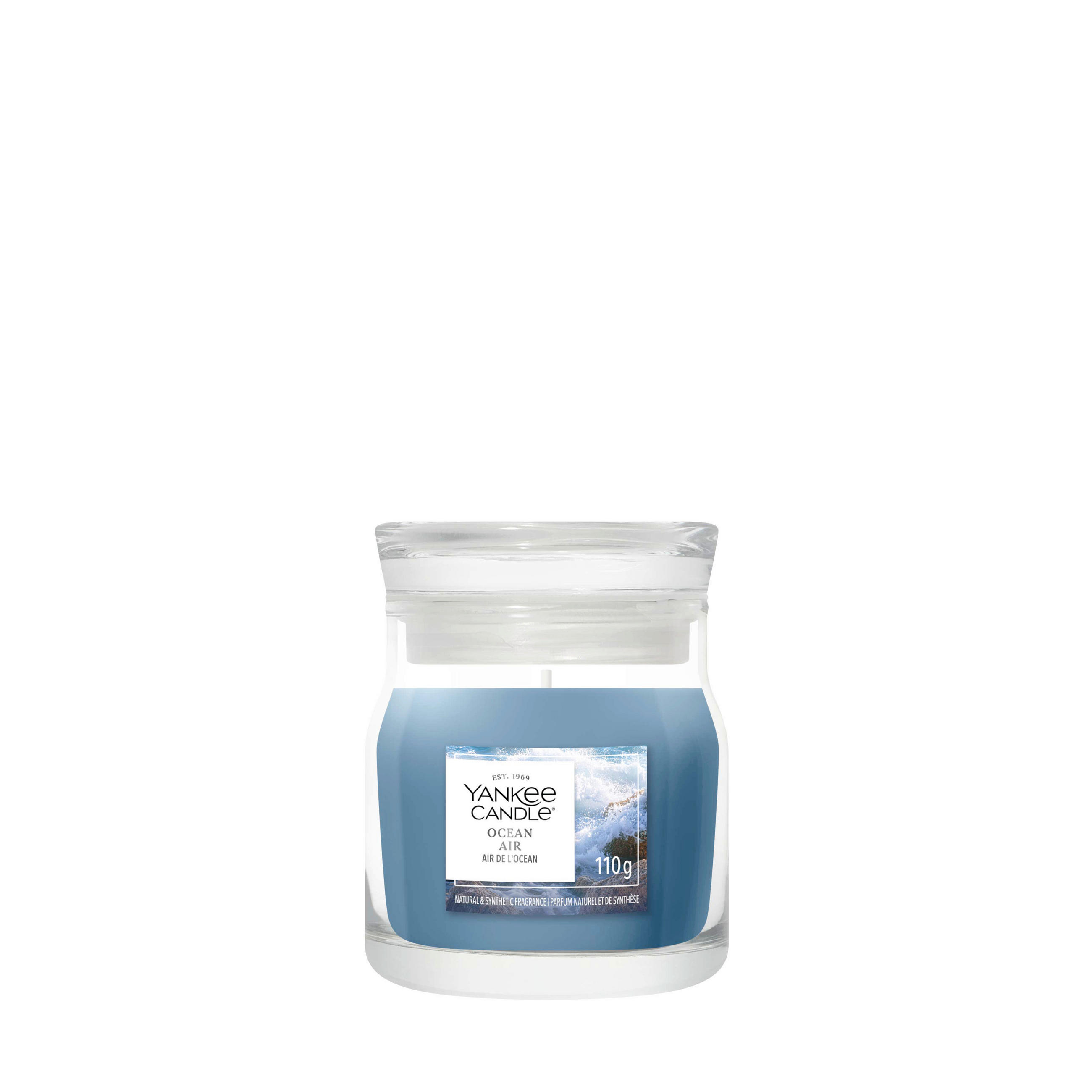 MIRISNA SVEĆA  svetloplava  - svetloplava, Osnovno, staklo (6/9/6cm) - Yankee Candle