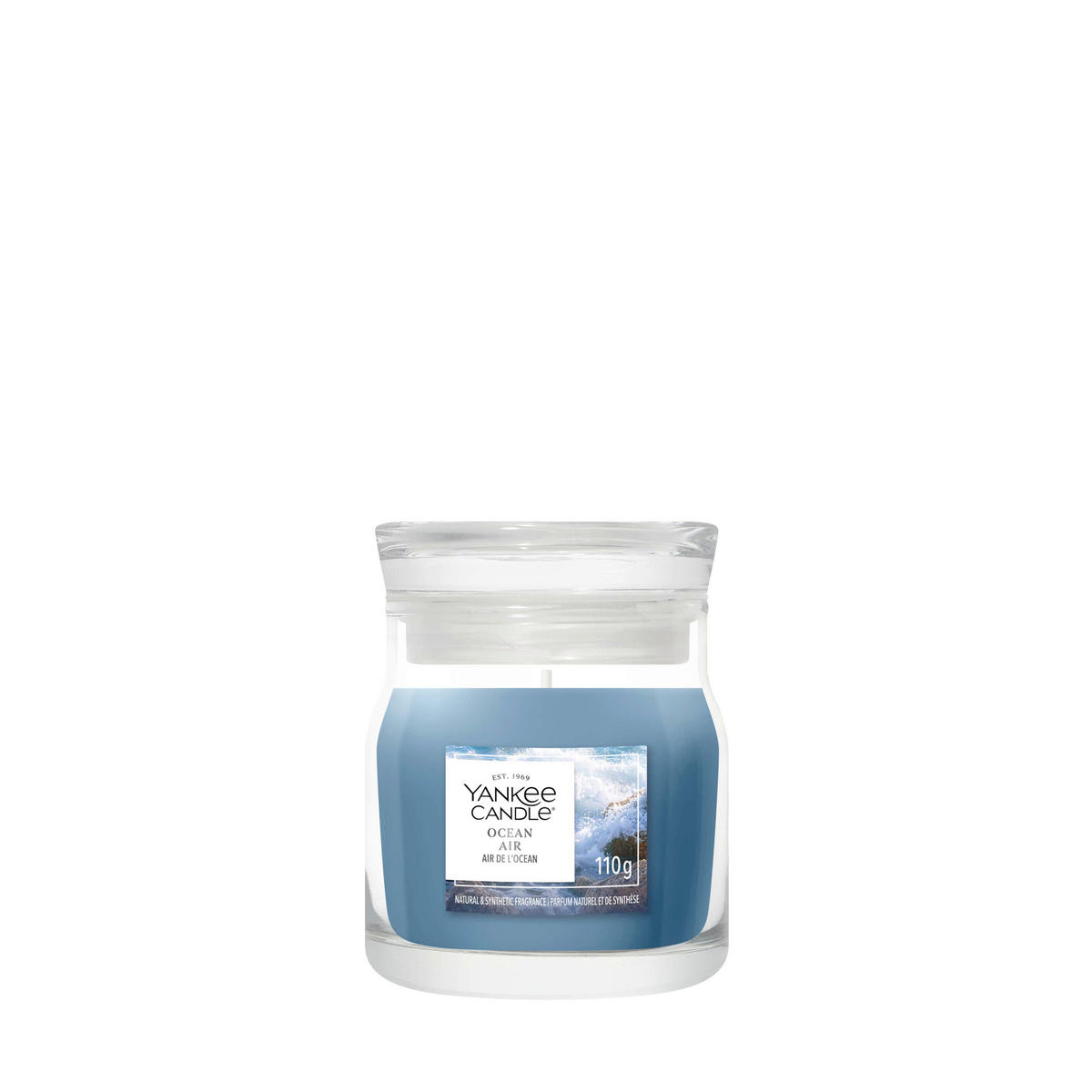 MIRISNA SVEĆA  svetloplava  - svetloplava, Osnovno, staklo (6/9/6cm) - Yankee Candle
