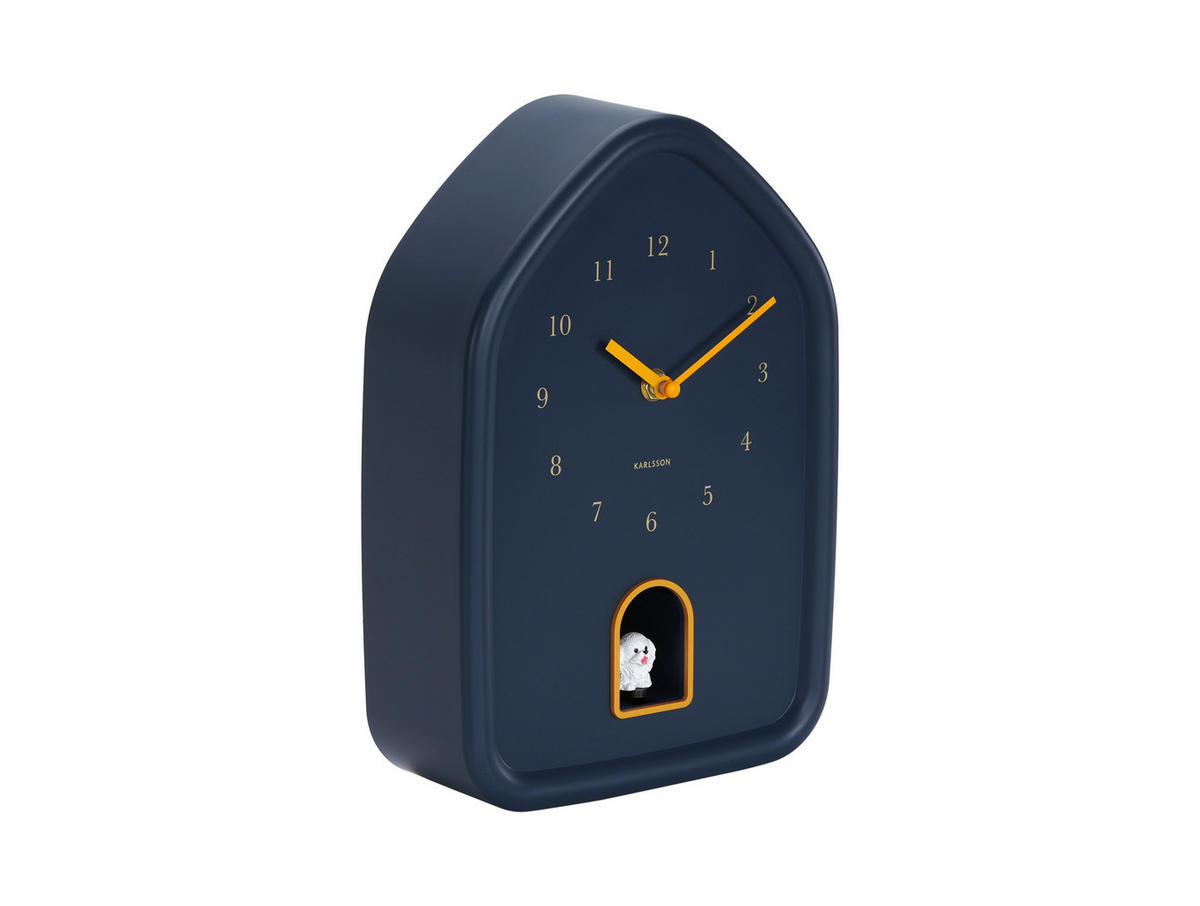 WANDUHR  Blau  - Blau, Basics, Kunststoff (20/29.1cm) - Karlsson