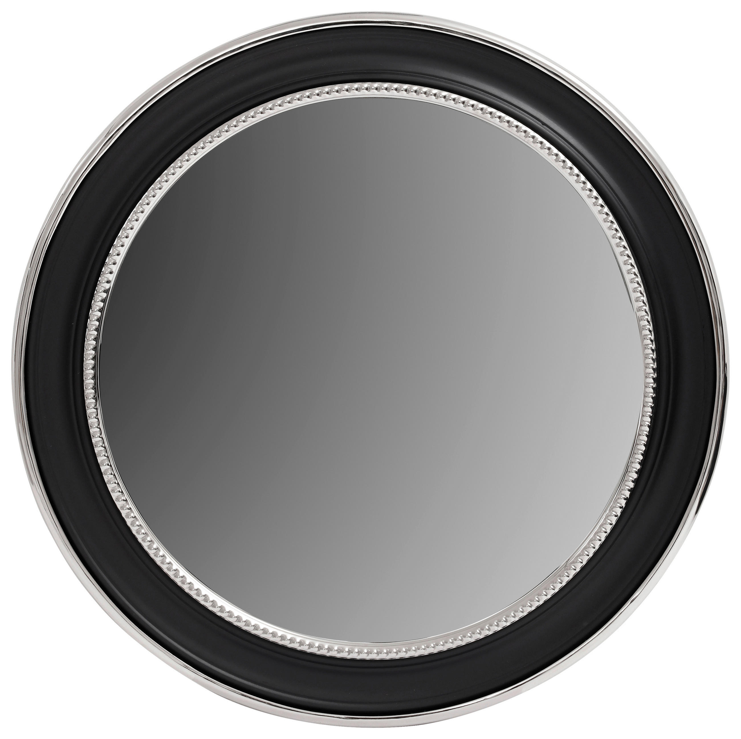 VÄGGSPEGEL 58/58/3 cm    - silver/svart, Lifestyle, metall/glas (58/58/3cm) - Kayoom