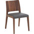 STUHL in Holz, Leder Grau, Nussbaumfarben - Nussbaumfarben/Grau, MODERN, Leder/Holz (49/81/52cm) STUHL in Holz, Leder Grau, Nussbaumfarben - Nussbaumfarben/Grau, MODERN, Leder/Holz (49/81/52cm)