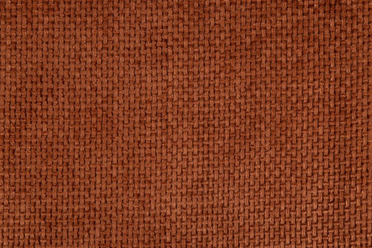 SCHLAFSOFA  mit Liegefunktion, Schlafen auf Sitzhöhe, Rücken echt Chenille Terracotta  - Terracotta/Schwarz, KONVENTIONELL, Textil/Metall (235/90/104cm) - Carryhome