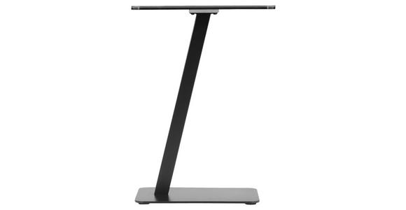 BEISTELLTISCH 40/30/55,5 cm Grau, Schwarz rechteckig  - Schwarz/Grau, Basics, Glas/Keramik (40/30/55,5cm) - Xora