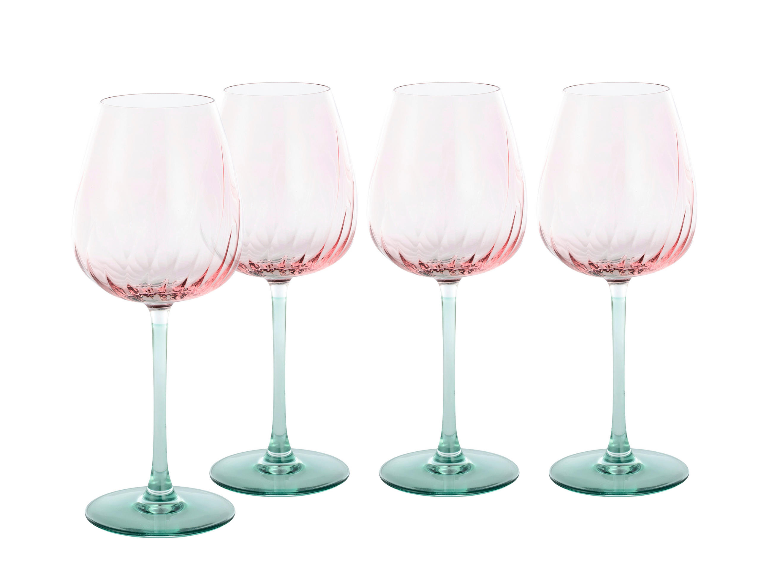 WEINGLAS Swirly Spring 4-teilig - Multicolor, Basics, Glas (9/23cm) - Creatable