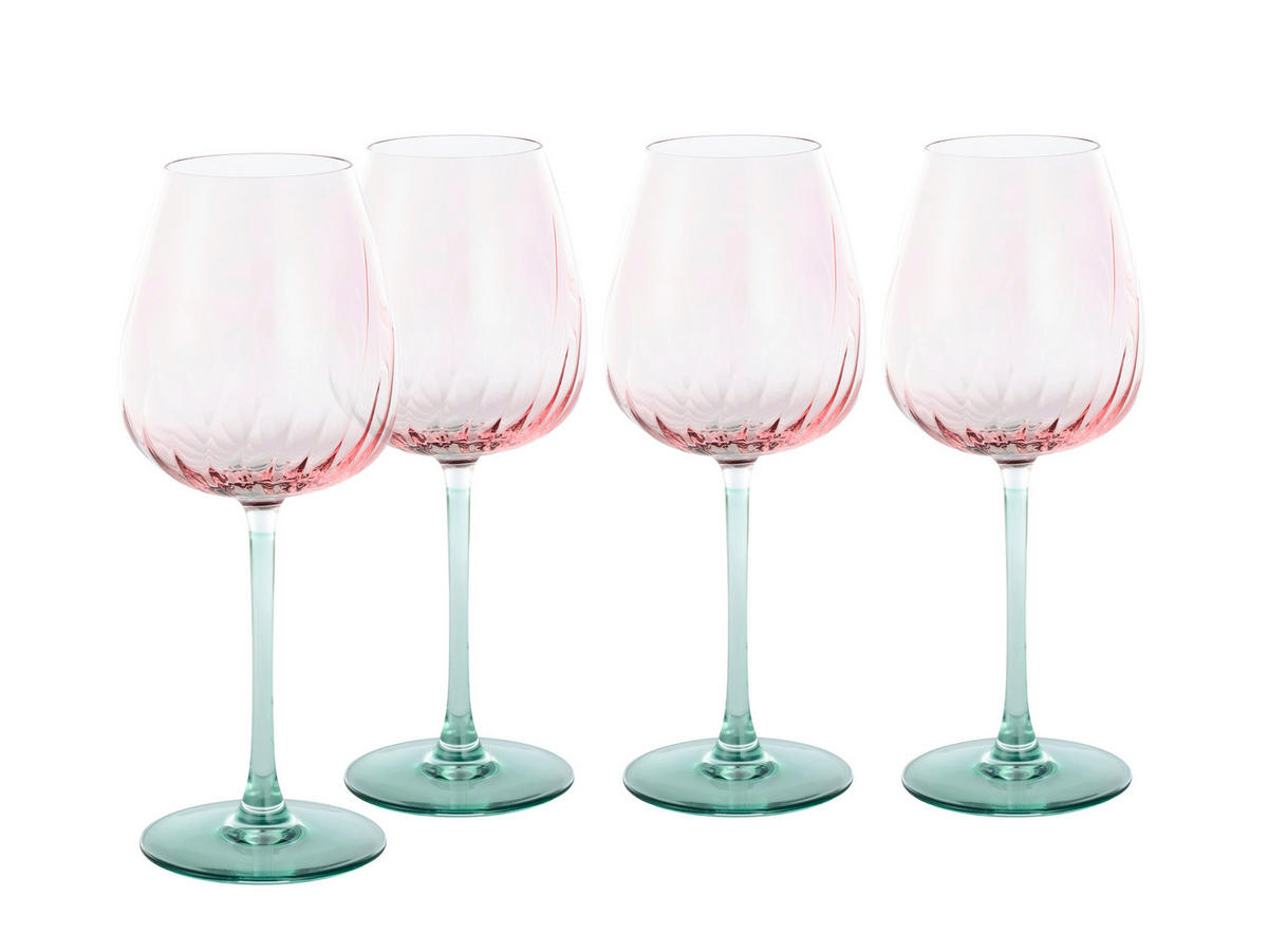 WEINGLAS Swirly Spring 4-teilig  - Multicolor, Basics, Glas (9/23cm) - Creatable