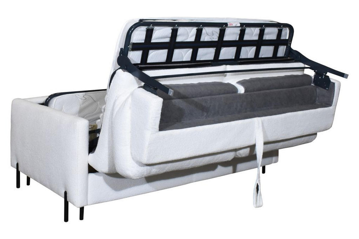 TROSJED drvo, metal, plastika, tekstil, drvni materijal  bijela    - bijela/crna, Moderno, drvni materijal/drvo (176/85/100cm)