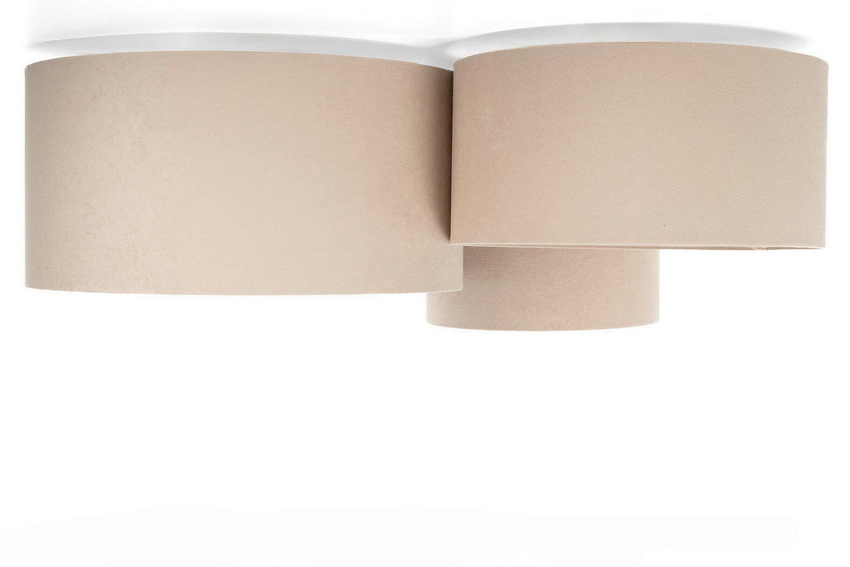 DECKENLEUCHTE Swing  88/92/34 cm  - Beige/Goldfarben, Design, Kunststoff/Textil (88/92/34cm)