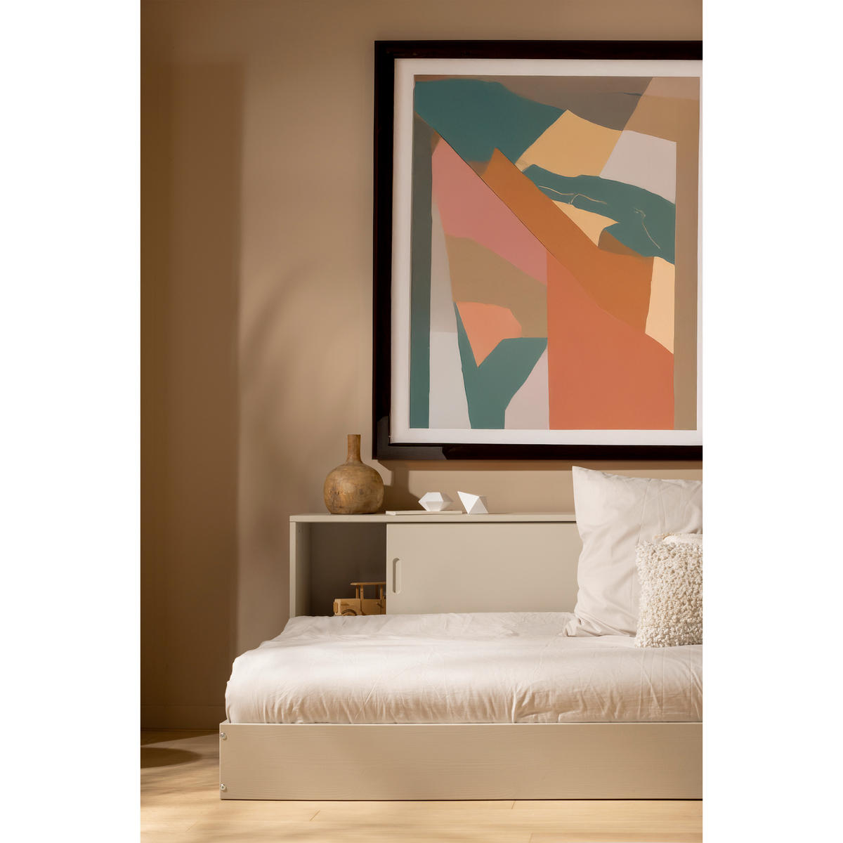 BODENBETT. 90/200 cm  in Grau  - Grau, Basics, Holz (90/200cm) - MID.YOU