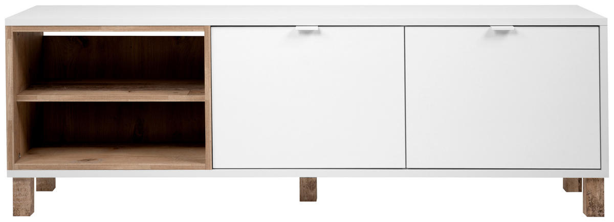 TV-ELEMENT 150/50/35 cm  - Weiß, Design, Holzwerkstoff/Metall (150/50/35cm) - MID.YOU