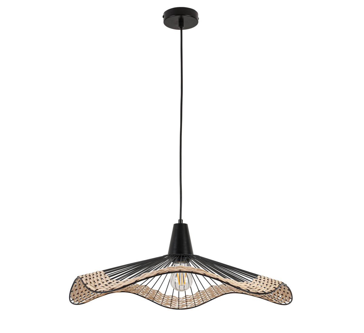 LUSTER    60/60/120 cm    - prirodna boja/crna, Osnovno, drvo/metal (60/60/120cm) - Marama