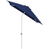 SONNENSCHIRM 200 cm Blau  - Blau/Silberfarben, Basics, Textil/Metall (200/200cm) - Kettler