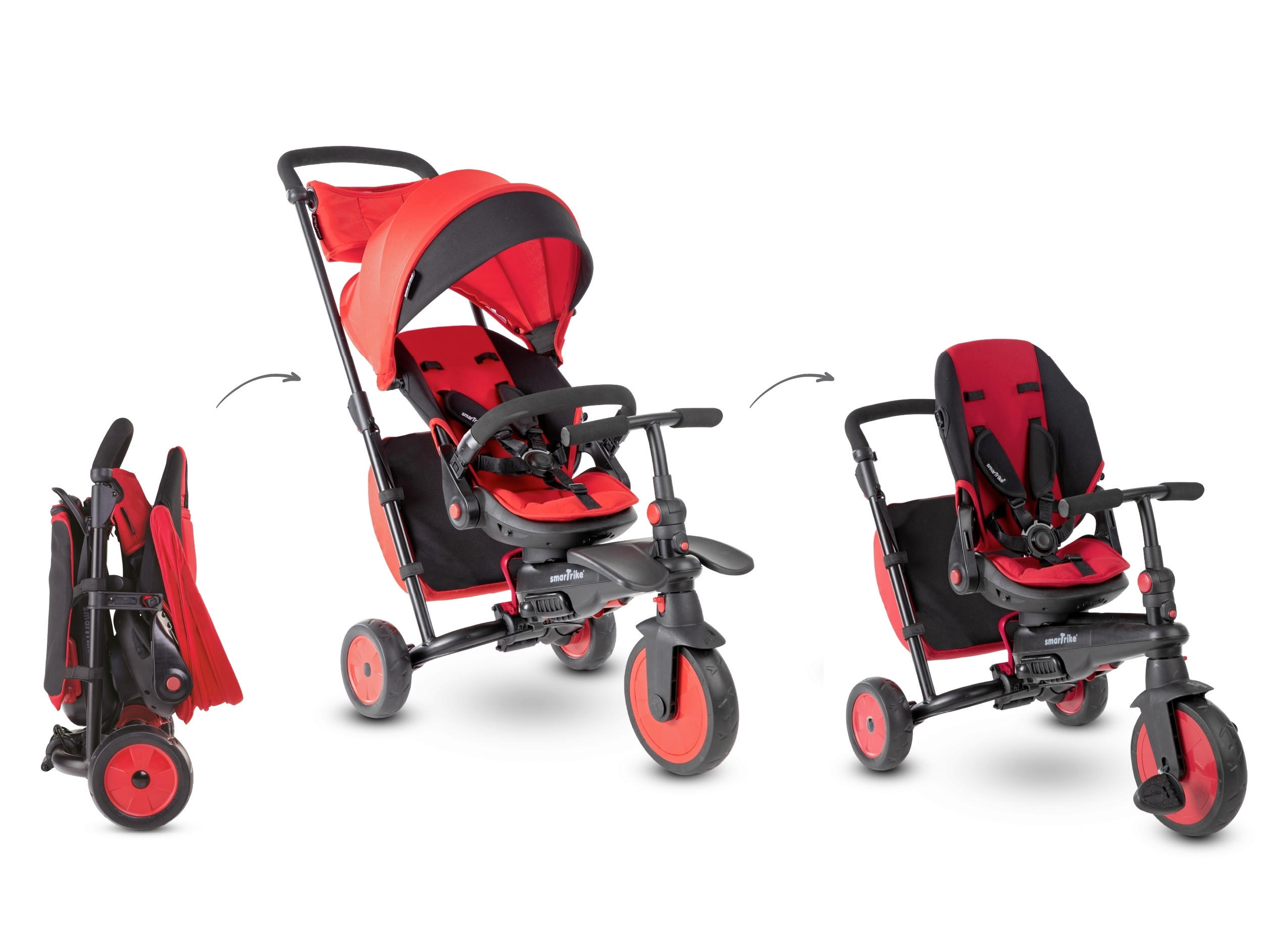 DREIRAD - Rot, Basics, Metall (48/96/102cm)