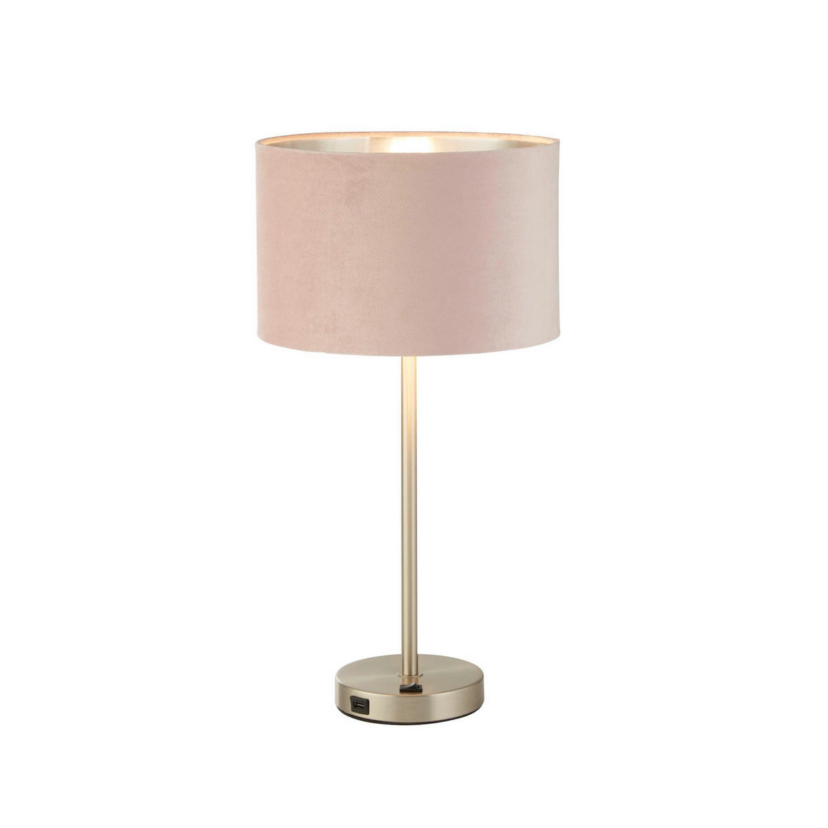 TISCHLEUCHTE Finn 18.2/44/18.2 cm   - Pink/Messingfarben, Basics, Metall (18.2/44/18.2cm) - Searchlight