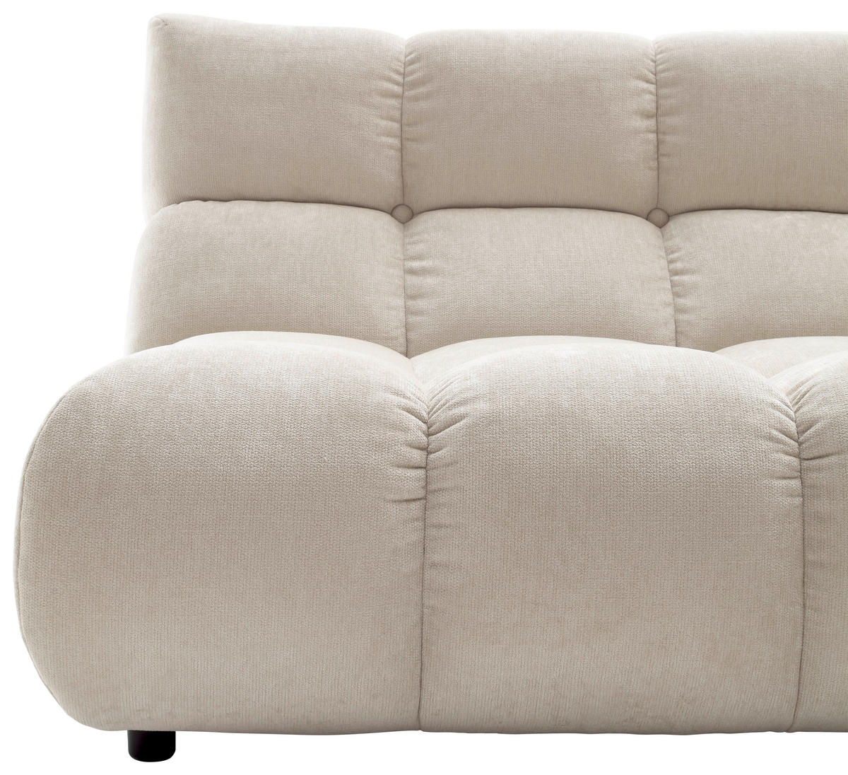 ECKSOFA  in Chenille Naturfarben  293/178 cm  - Schwarz/Naturfarben, Design, Kunststoff/Textil (293/178cm) - Pure Home Lifestyle