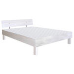 BETT 160/200 cm,  in Weiß,  - Weiß, Natur, Holz (160/200cm) - Carryhome