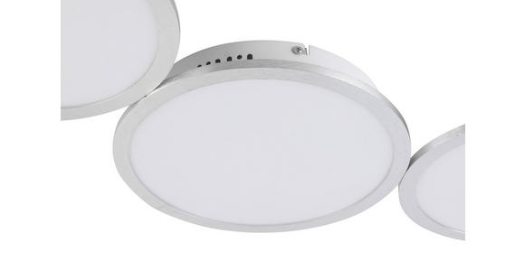 LED-DECKENLEUCHTE 107/51/6 cm   - Alufarben, Design, Kunststoff/Metall (107/51/6cm) - Novel