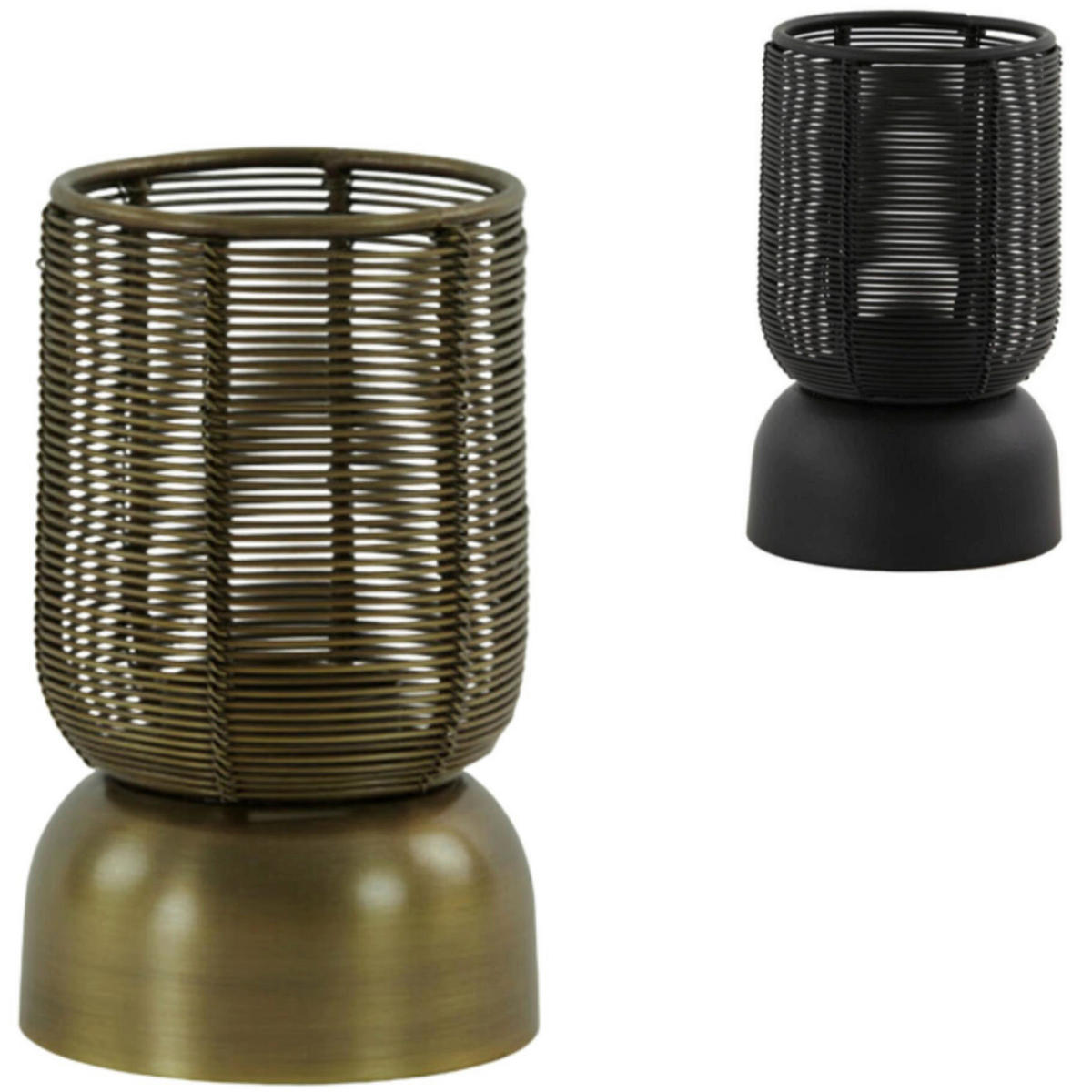 DRŽALO ZA ČAJNO SVEČKO - črna/zelena, Basics, kovina (15/9/9cm)