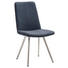 STUHL in Metall, Textil Blau, Grau, Edelstahlfarben - Blau/Edelstahlfarben, Design, Textil/Metall (45/92/63cm) - Voleo STUHL in Metall, Textil Blau, Grau, Edelstahlfarben - Blau/Edelstahlfarben, Design, Textil/Metall (45/92/63cm) - Voleo