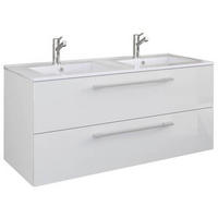 TVÄTTSTÄLL MED KOMMOD 111 cm  - vit/grå, Modern, trämaterial/plast (111cm) - MID.YOU