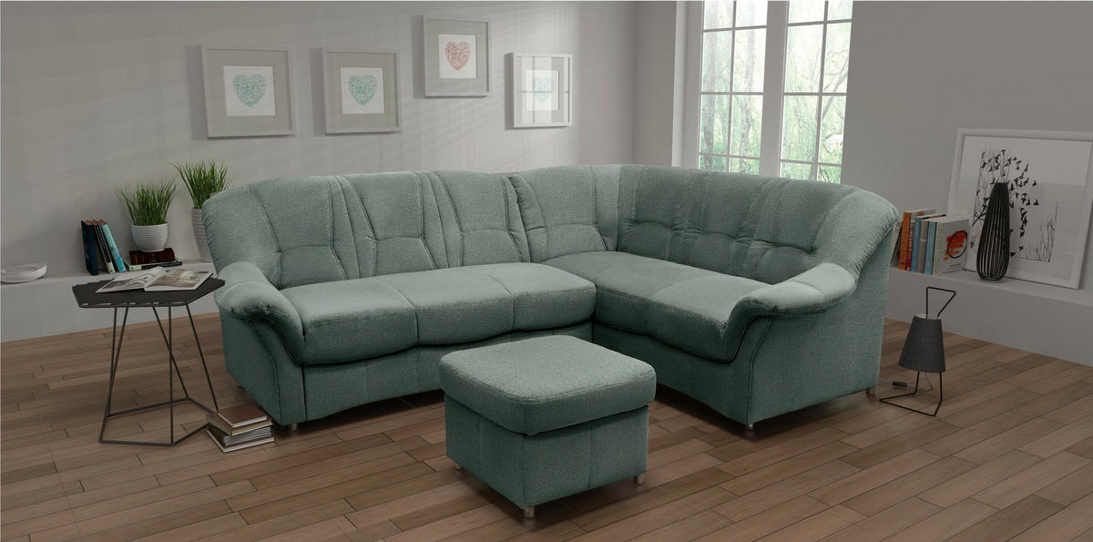 HOCKER Webstoff Hellblau  - Schwarz/Hellblau, KONVENTIONELL, Kunststoff/Textil (60/40/60cm) - MID.YOU