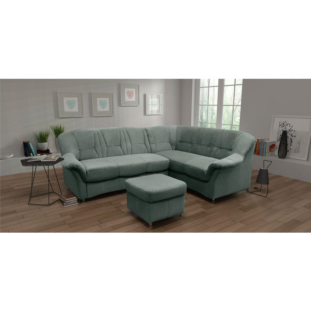 Thumbnail - Mid.you Hocker, Hellblau, Textil, Uni, rechteckig, 60x40x60 cm, Made in EU, Wohnzimmer, Hocker, Sitzhocker