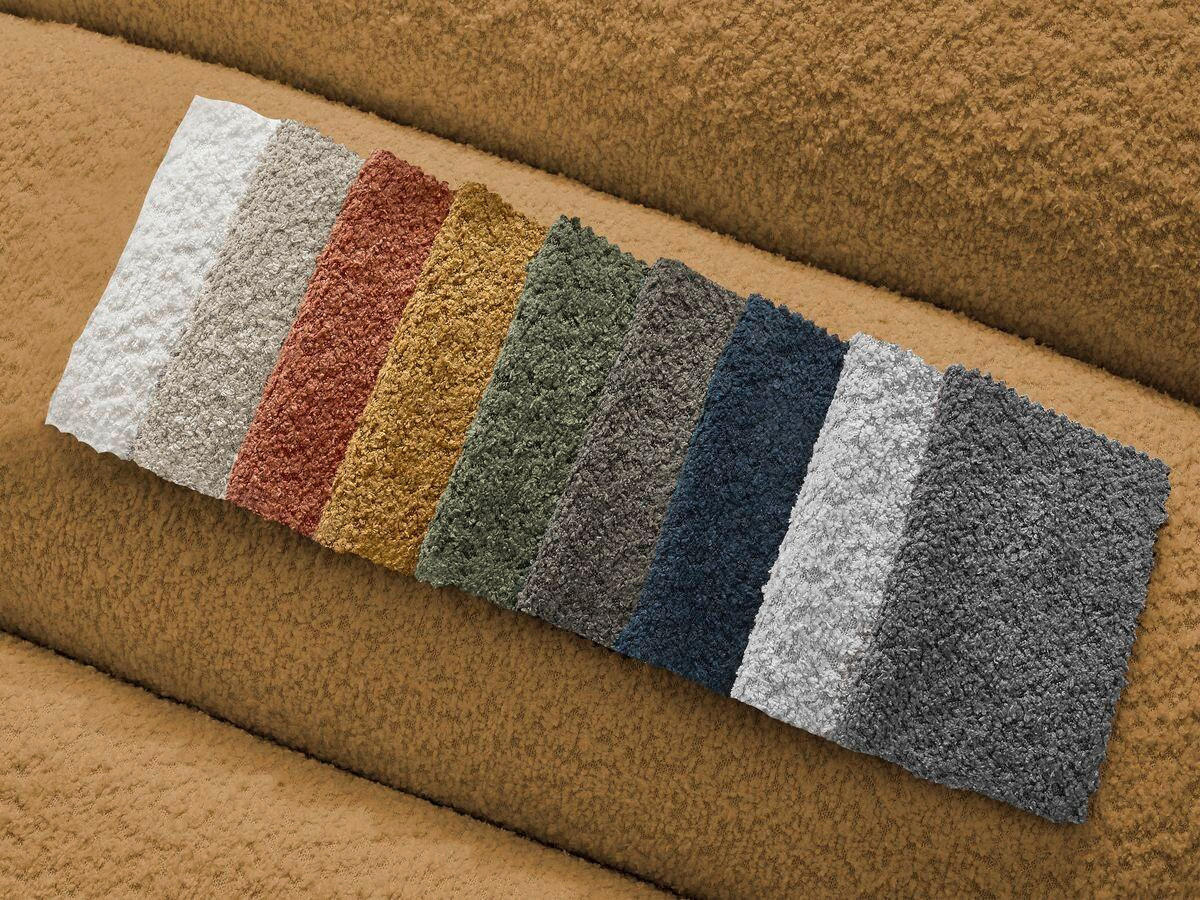 SOFAELEMENT ANNECY Bouclé Gelb  - Gelb/Schwarz, MODERN, Kunststoff/Textil (91/72/91cm)