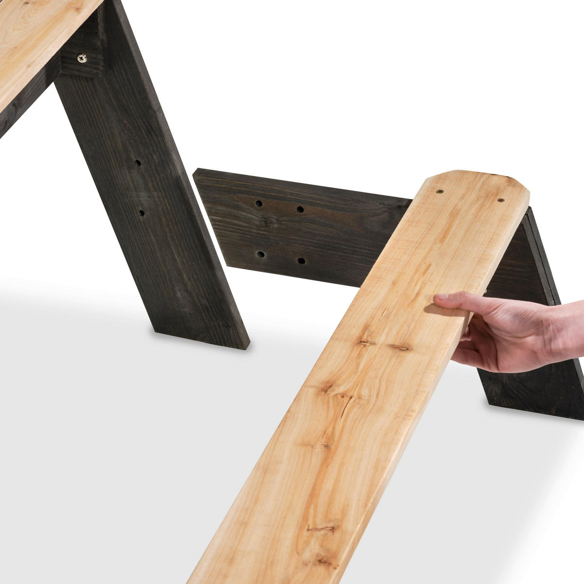 SAND- UND WASSERTISCH Holz Grau  - Grau, KONVENTIONELL, Holz (120/94/50cm) - EXIT Toys