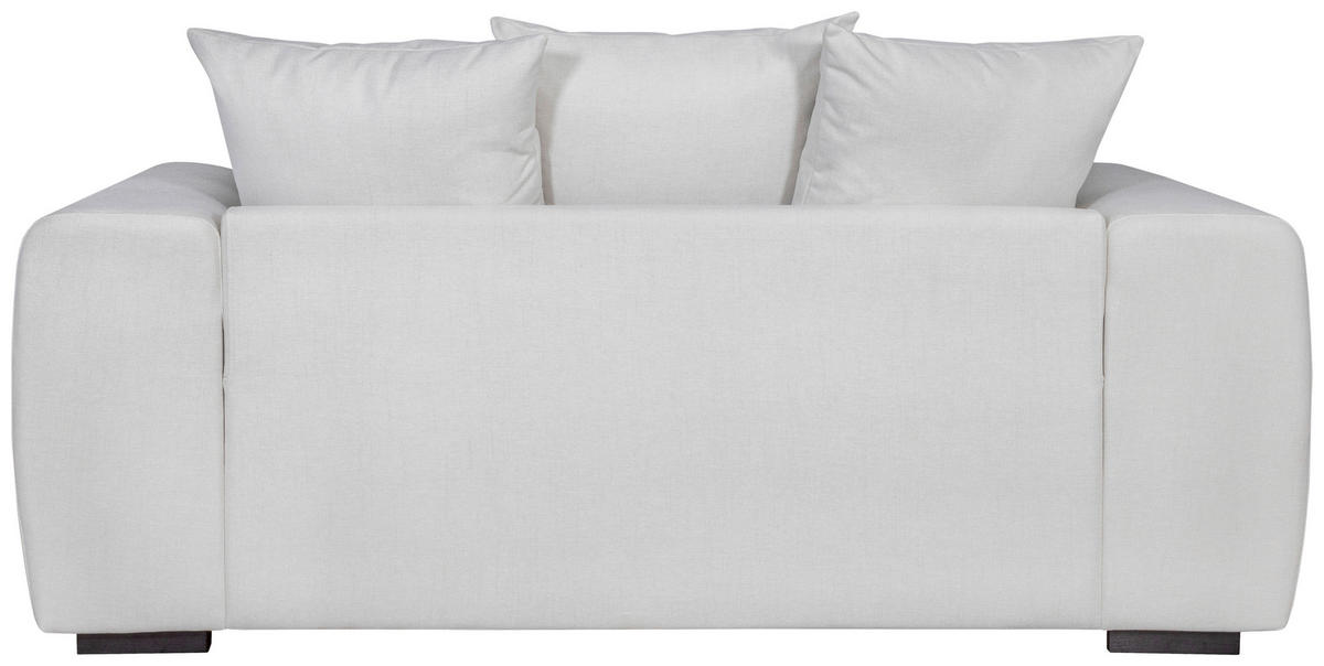 2-SITS SOFFA i trä, textil ljusgrå  - ljusgrå/svart, Klassisk, trä/textil (192/85/100cm) - Carryhome