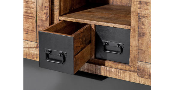 SIDEBOARD  in 145/85/45 cm  - Schwarz/Naturfarben, KONVENTIONELL, Holz/Holzwerkstoff (145/85/45cm) - Landscape
