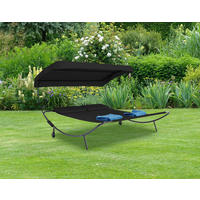 DOPPELLIEGE 130/137/200 cm  - Schwarz, Basics, Textil/Metall (130/137/200cm) - MID.YOU