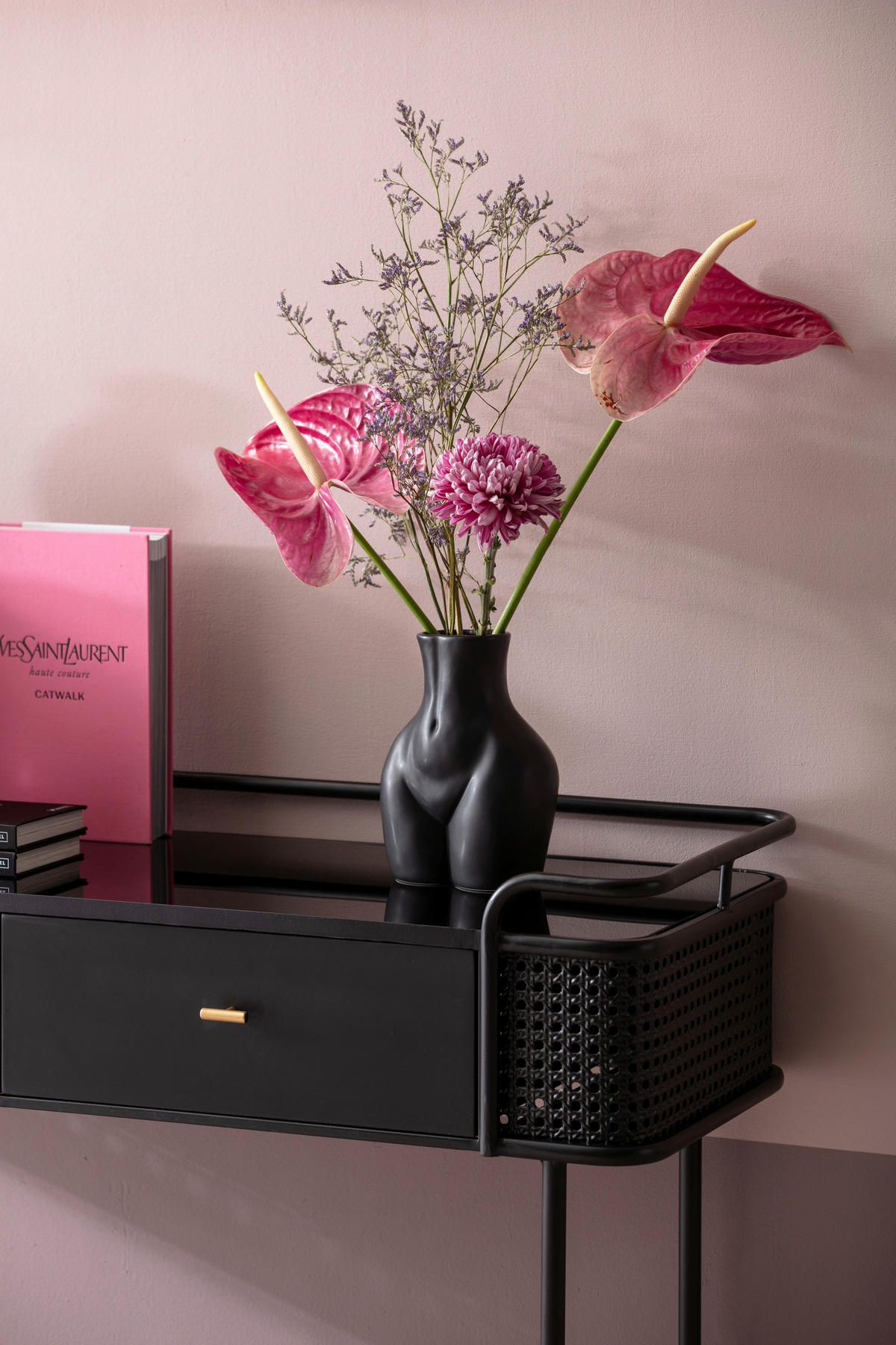 VASE 21,5 cm  - Schwarz, Design, Keramik (16/21/12cm) - Kare-Design