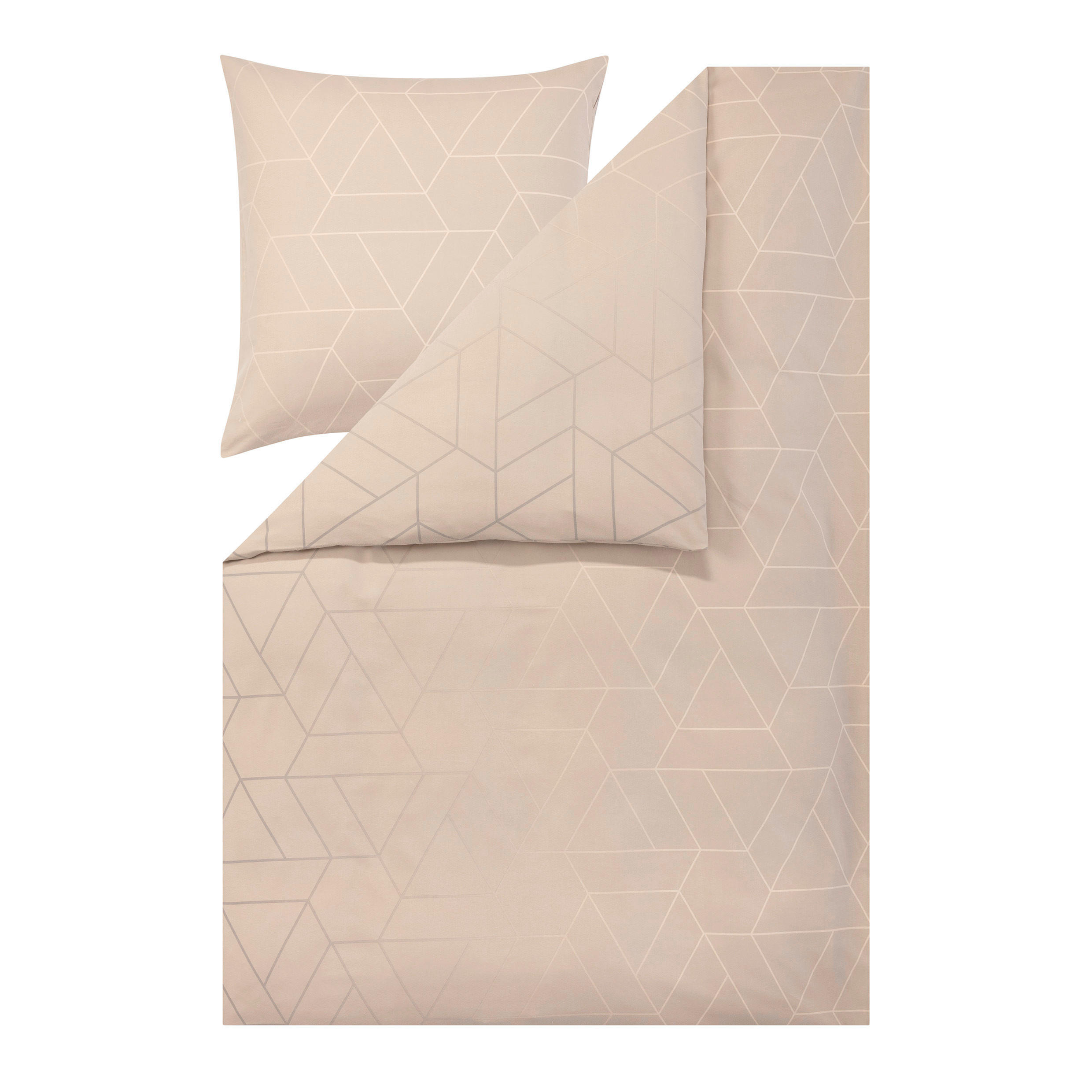 BETTWÄSCHE Atelier Flanell 155/200 cm  - Naturfarben, Design, Textil (155/200cm) - Estella