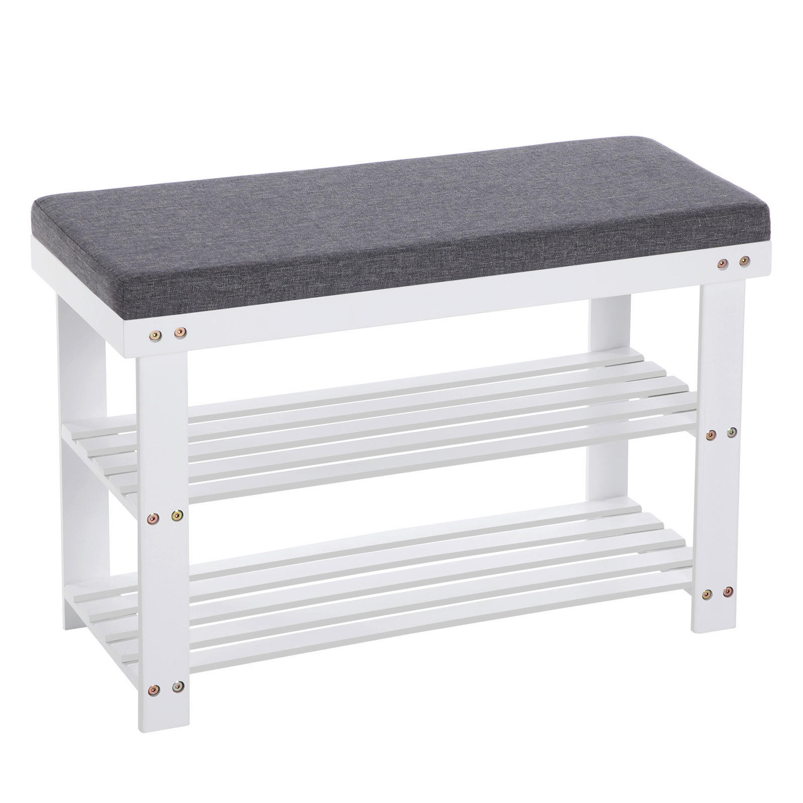 E-shop REGÁL NA TOPÁNKY, biela, farba jaseňa, 71/49/29 cm
