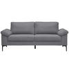 2,5-SITZER in Flachgewebe Grau  - Schwarz/Grau, Design, Textil/Metall (206/86/97cm) - Pure Home Lifestyle