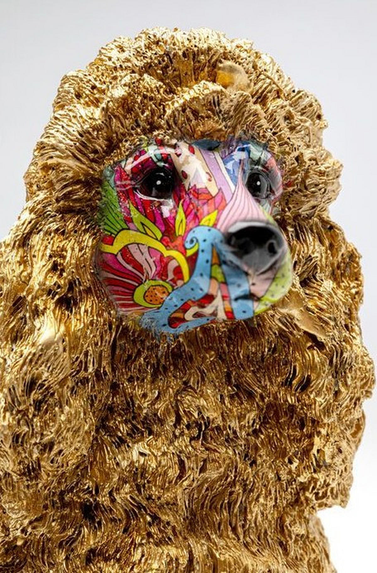 DEKOHUND - Goldbraun/Multicolor, Design, Kunststoff (32/34/16cm) - Kare-Design