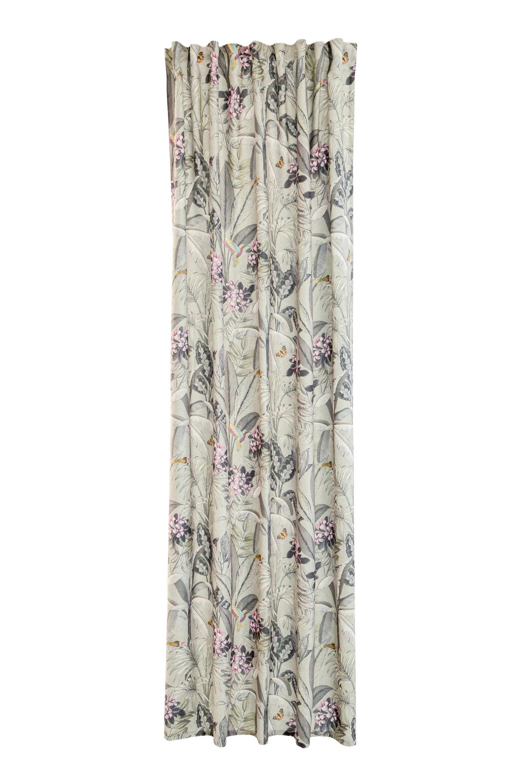 SCHLAUFENVORHANG blickdicht  - Grün, Basics, Textil (140/245cm)