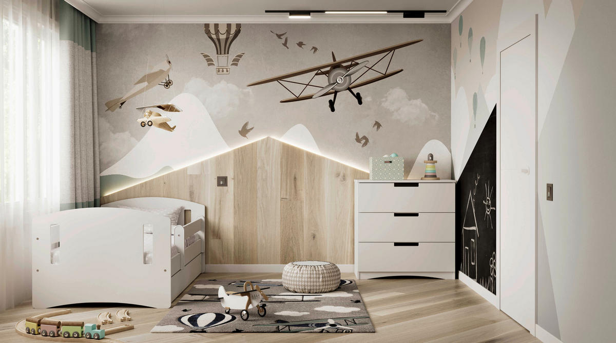 KOMMODE Classic  in 80/81/41 cm  - Weiß, MODERN, Holzwerkstoff (80/81/41cm) - MID.YOU
