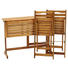 BALKONSET 3-teilig - Akaziefarben, Natur, Holz/Metall (100/60/75cm) - Ambia Garden BALKONSET 3-teilig - Akaziefarben, Natur, Holz/Metall (100/60/75cm) - Ambia Garden