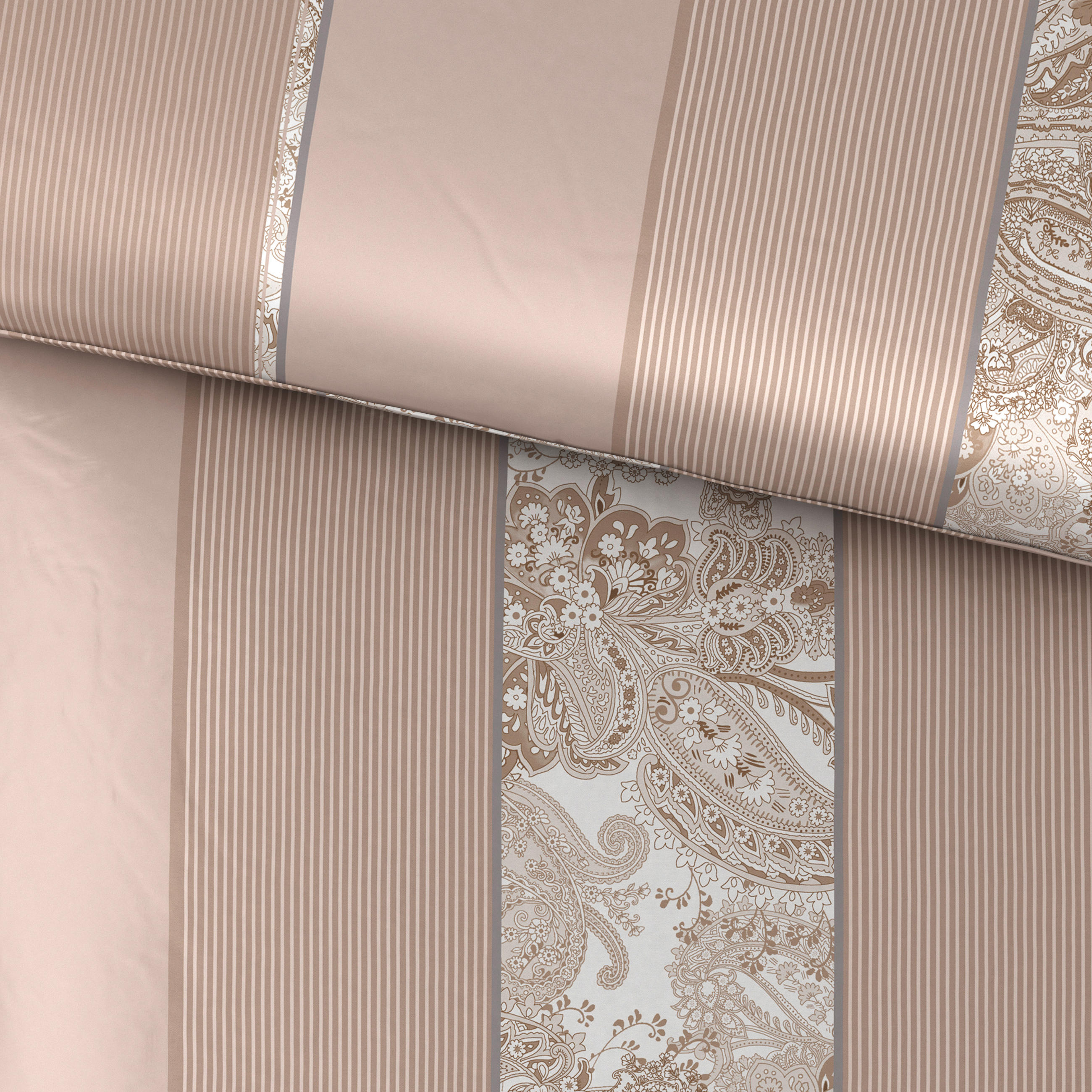 BETTWÄSCHESET Satin 200/210 cm  65 cm/100 cm  - Beige, Design, Textil (200/210cm) - Dieter Knoll