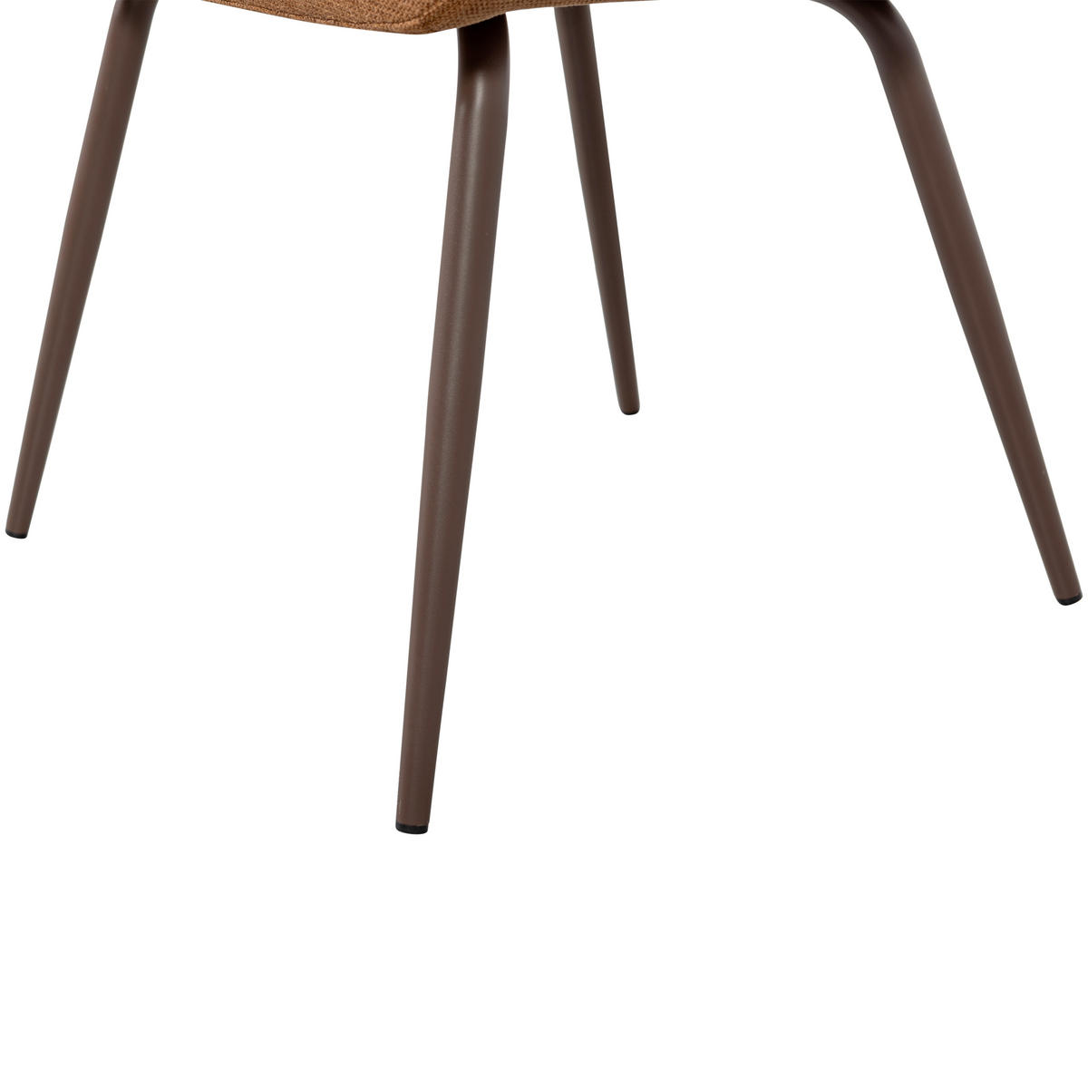 ARMLEHNSTUHL-SET 2 Stück gepolsterte Armlehnen Webstoff  - Dunkelbraun/Braun, MODERN, Textil/Metall (58/80/58cm) - Livetastic