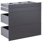 SCHUBLADENSET 90,9/82/46,8 cm   - Anthrazit, KONVENTIONELL, Holzwerkstoff (90,9/82/46,8cm) - Hom`in