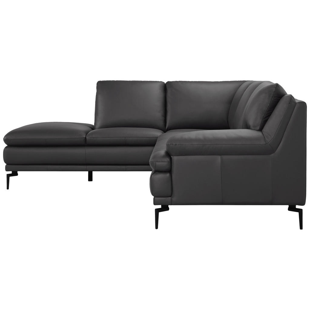 Thumbnail - Mid.you Ecksofa, Grau, Leder, Echtleder, Büffelleder, 248x221 cm, Wohnzimmer, Sofas & Couches, Sofas, Ledersofas