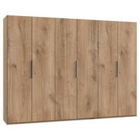 DREHTÜRENSCHRANK in Eichefarben  - Chromfarben/Eichefarben, Modern, Holzwerkstoff (300/216/58cm) - MID.YOU