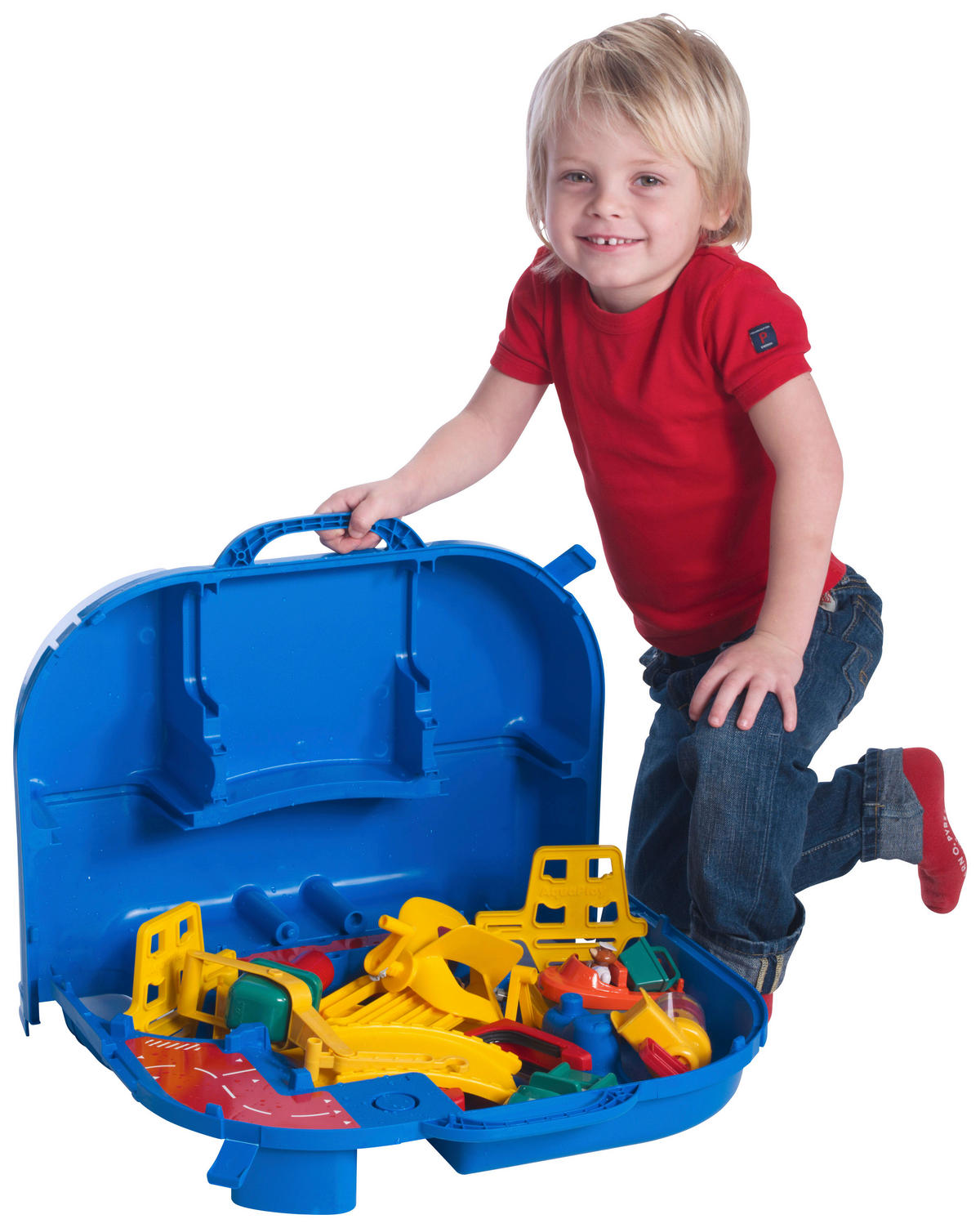 AQUAPLAY KOFFER Aquaplay  - Blau/Gelb, Basics, Kunststoff (18/49/42cm) - Simba