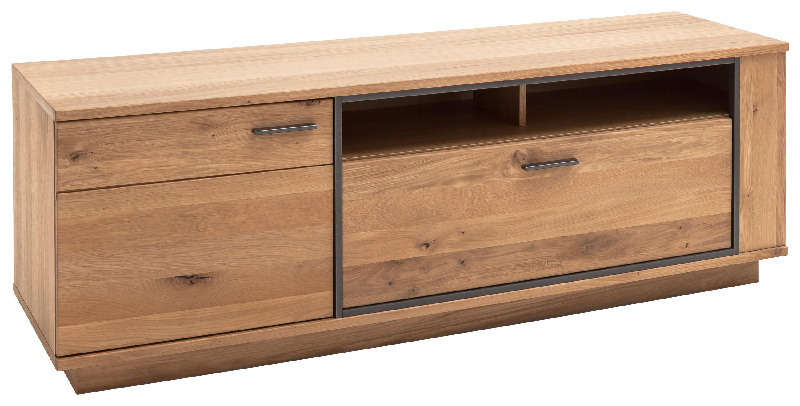 TV-ELEMENT Anthrazit, Eichefarben 180/61/50 cm - Eichefarben/Anthrazit, Konventionell, Holz/Holzwerkstoff (180/61/50cm) - Landscape