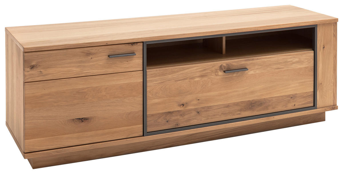 TV-ELEMENT Anthrazit, Eichefarben  180/61/50 cm  - Eichefarben/Anthrazit, Konventionell, Holz/Holzwerkstoff (180/61/50cm) - Landscape