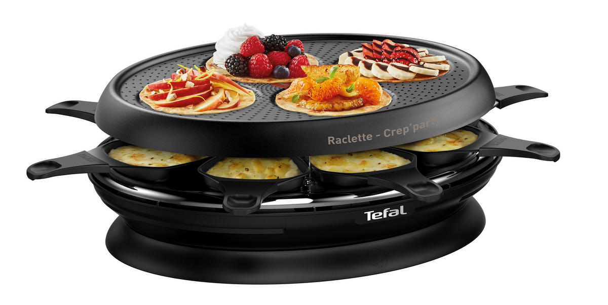 RACLETTE-GRILL STORE`INN  - Schwarz, Basics, Kunststoff/Metall (35/35/15cm) - Tefal