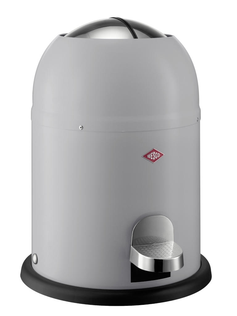ABFALLSAMMLER SINGLE MASTER 9 L - Schwarz/Grau, Kunststoff/Metall (30/40cm) - Wesco