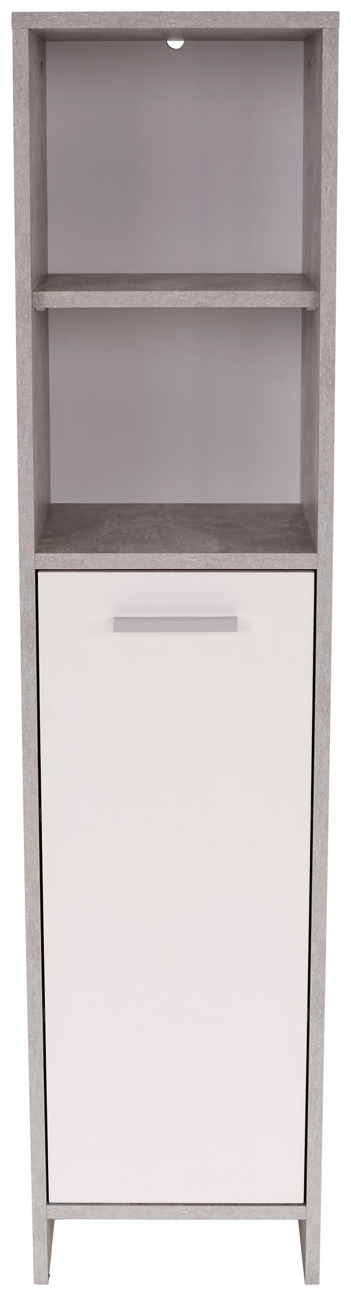 MIDISCHRANK 32/135/28 cm  - Chromfarben/Hellgrau, MODERN, Holzwerkstoff/Kunststoff (32/135/28cm) - MID.YOU