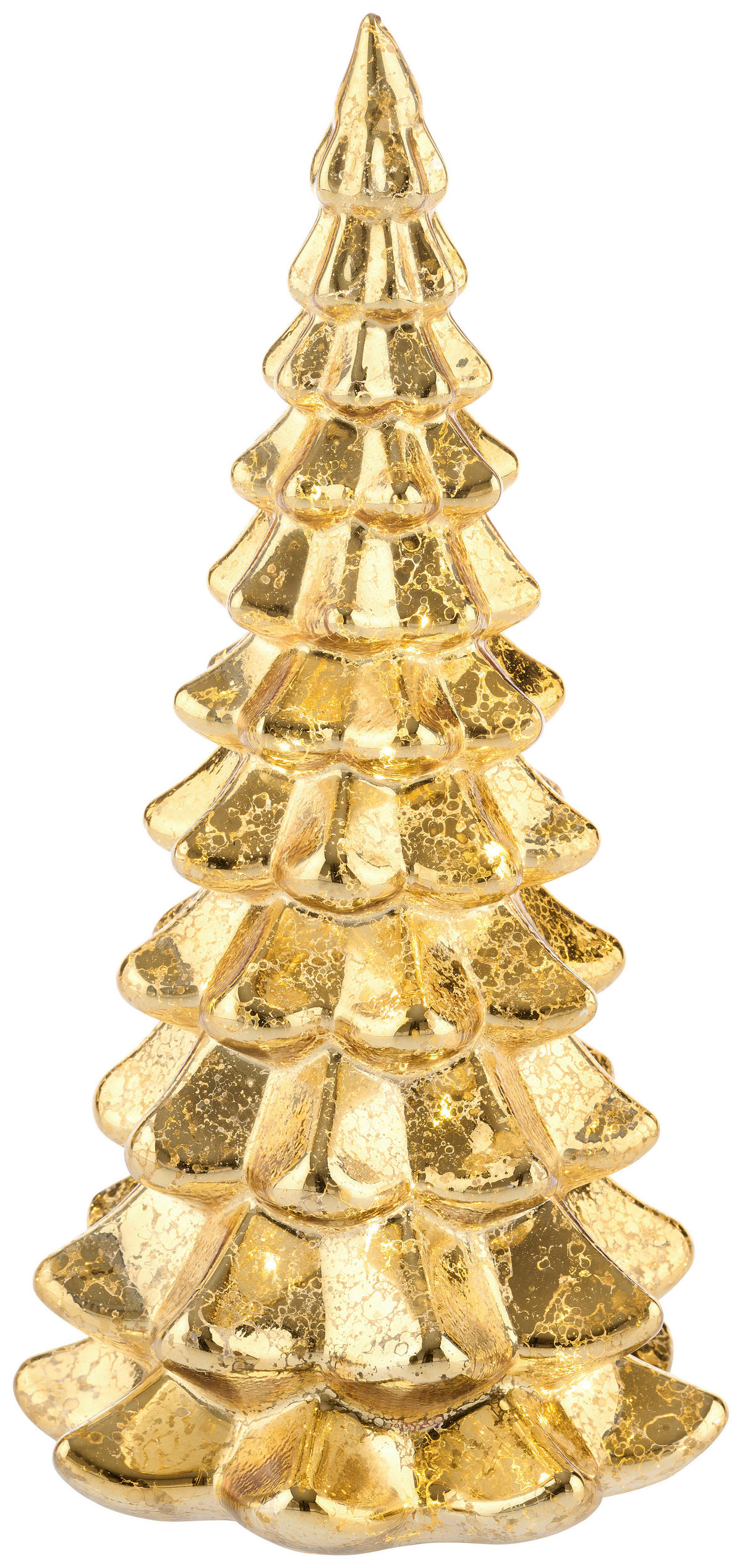 LED-DEKORATIONSLAMPA 10,40/10,40/22,00 cm   - guldfärgad, Lifestyle, glas (10,40/10,40/22,00cm)